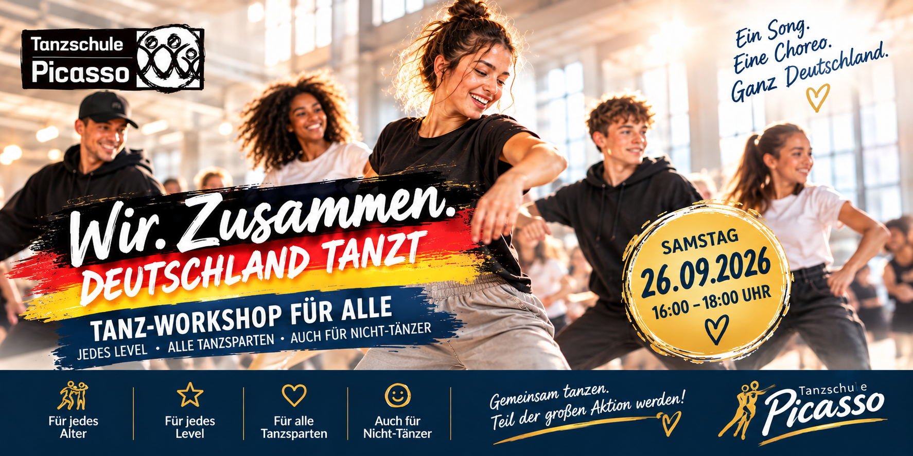 Tanzschule Picasso und Wir. Zusammen. Deutschland tanzt.
